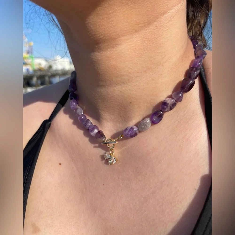 HANDMADE CRYSTAL QUARTZ JEWELRY NECKLACE - Picture 5 of 5